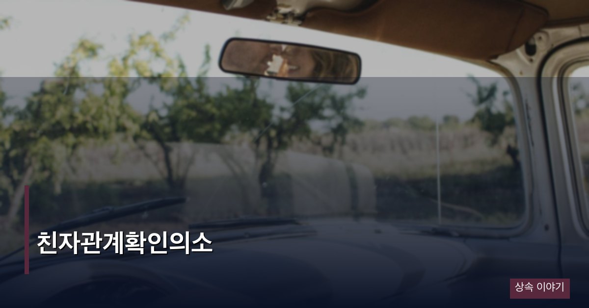 친자관계확인의소