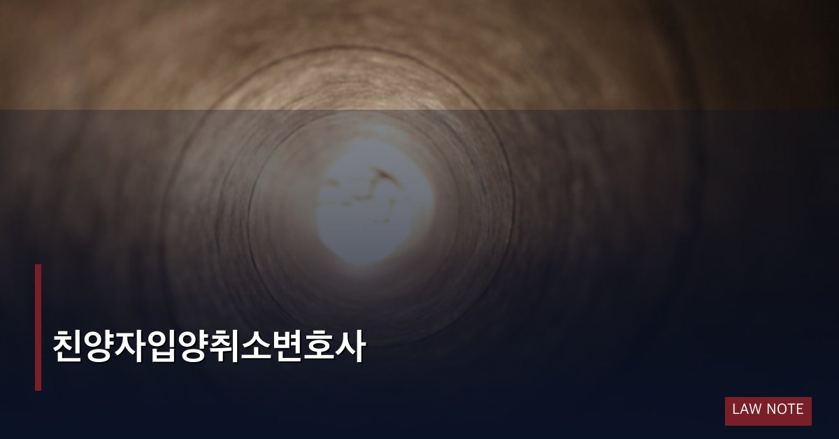친양자입양취소변호사