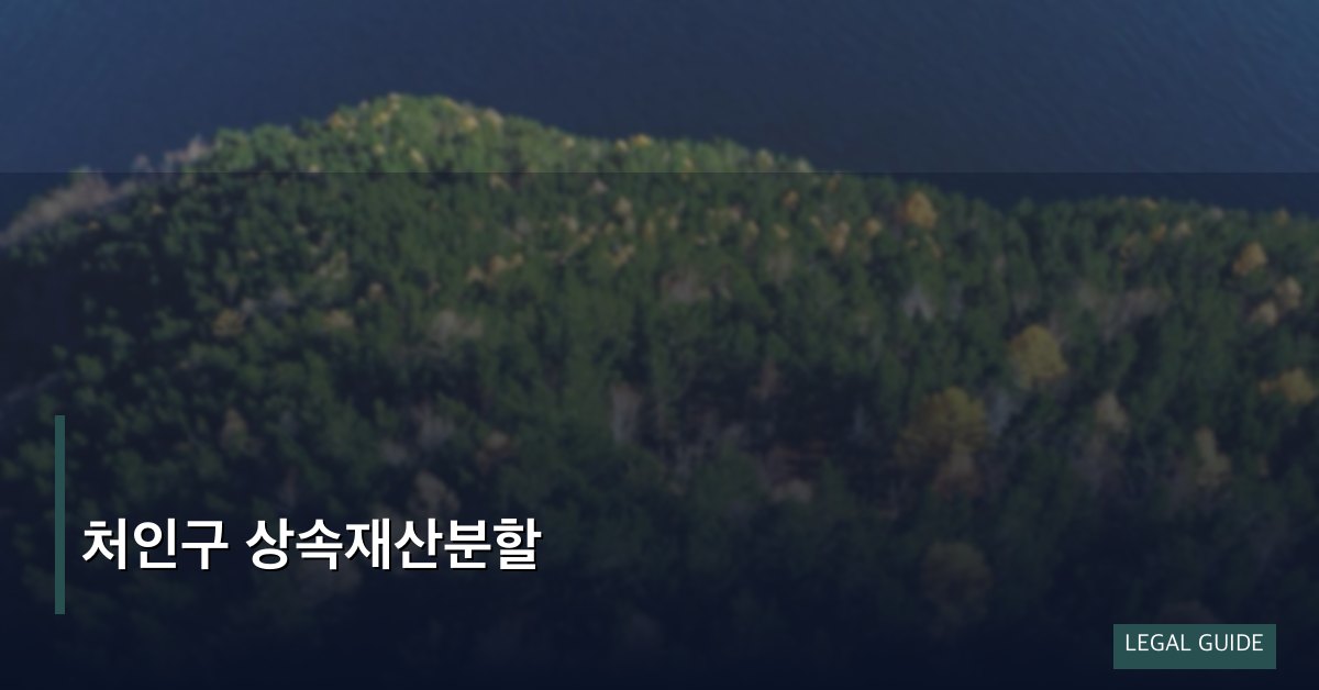 처인구 상속재산분할