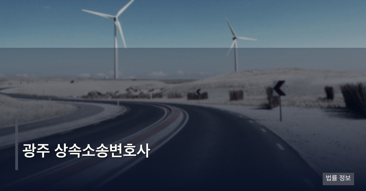 광주 상속소송변호사