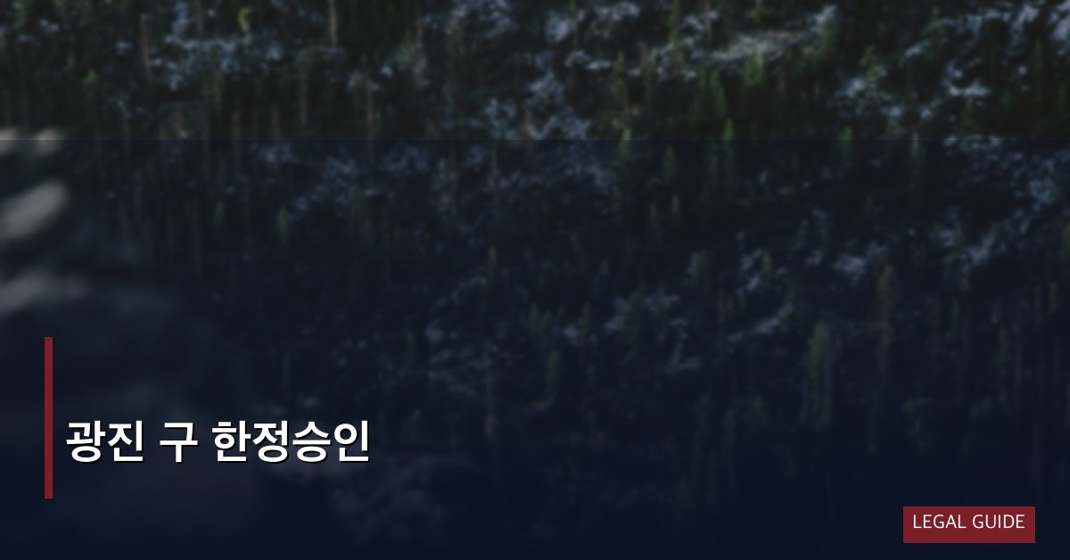광진 구 한정승인